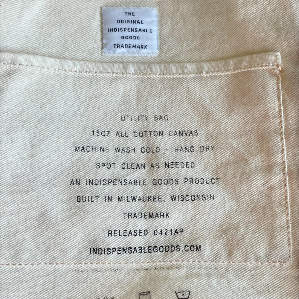 Canvas Crossbody Graphic "Original Issue All Utility" Bag by Indispensable Goods - Picture 7 of 8